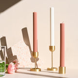 Column Pillar Candle Duo - Peach