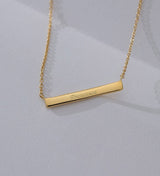 Engravable Bar Necklace (18k-rose gold-vermeil)