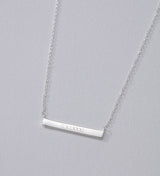 Engravable Bar Necklace (sterling silver)