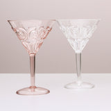 Flemington Acrylic Martini Glass - Pink
