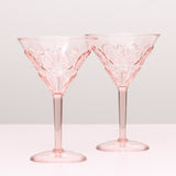 Flemington Acrylic Martini Glass - Pink