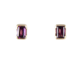 January Birthstone Studs - Rhodolite