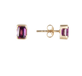 January Birthstone Studs - Rhodolite