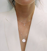 Outline Initial A-Z (sterling silver)
