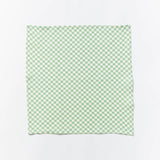 Tiny Checkers Sage napkins - set of 6