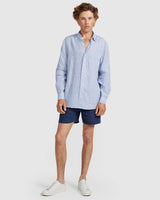 Linen Shirt Thin Stripe