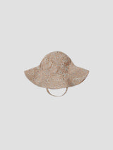 Sun Hat - Apricot Floral