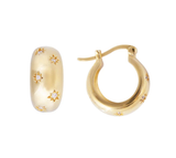 Starburst Flared Hoops