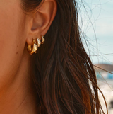 Starburst Flared Hoops