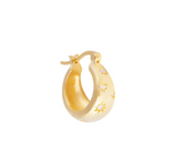 Starburst Flared Hoops