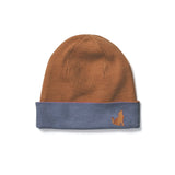 Reversible Beanie Indigo/Rust