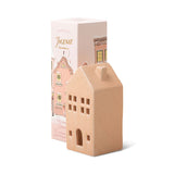 Incense Cone Holiday Pink Ceramic Townhouse
