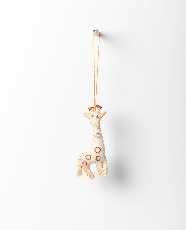 Carousel hanging wool giraffe
