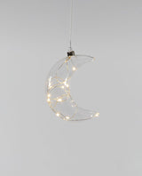 Lumi led hanging glass moon