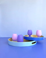 Stemm Silicone Wine Glasse - Avignon - tanzanite + amethyst