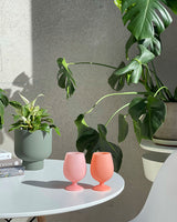 Stemm Silicone Wine Glass - Arendal - Peach + Petal
