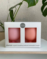 Stemm Silicone Wine Glass - Arendal - Peach + Petal