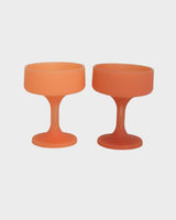 Terra + Peach | Mecc | Silicone Unbreakable Cocktail Glasses