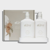 alive body Mango & Lychee Hand & Body Wash/Lotion Duo