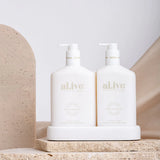 alive body Mango & Lychee Hand & Body Wash/Lotion Duo