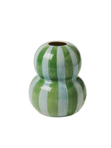 Fonda Green Blue Stripe Vase