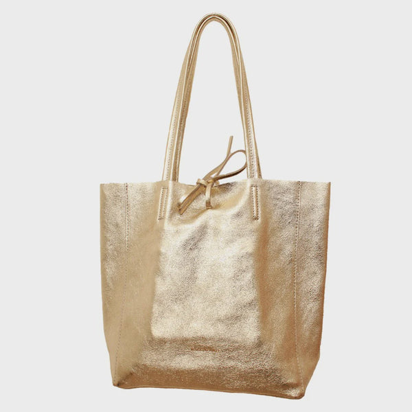 Medium Tote Metallic Gold