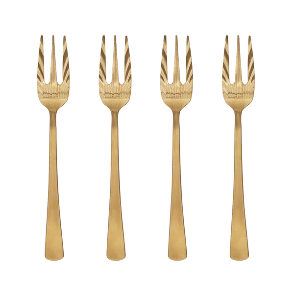 Fork Gold - Set of 4 - Gift Box