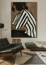 Linear Grace Framed Canvas