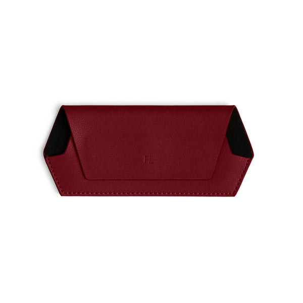 Fox and Leo glasses case - Burgundy