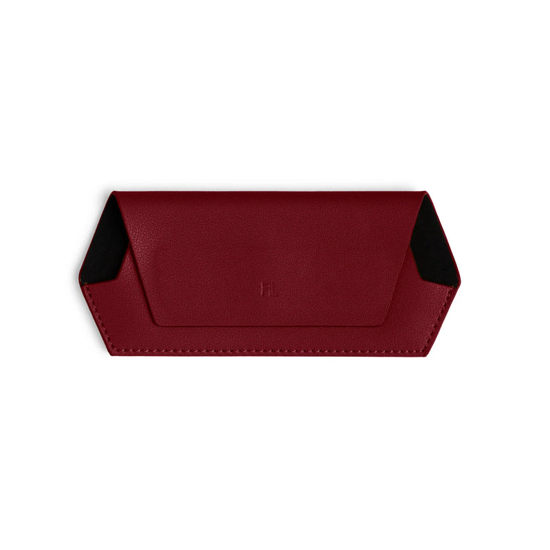 Fox and Leo glasses case - Burgundy
