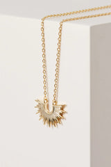 Half Burst Necklace - Gold Plated