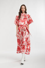 Angelica Dress - Red Lotus