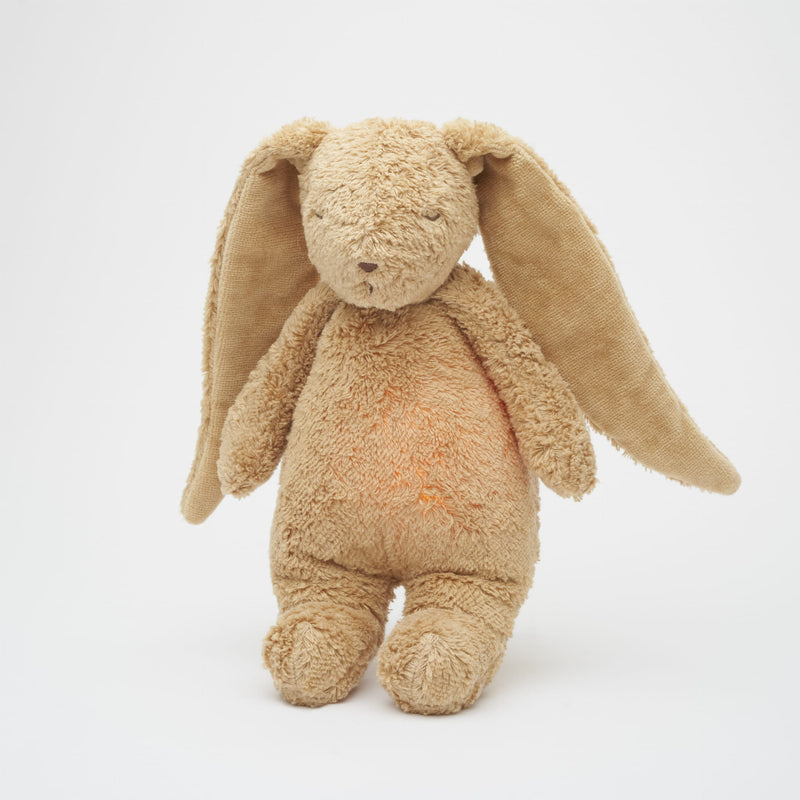 Moonie 2.0 - Cappuccino The Organic Humming Bunny with Lamp