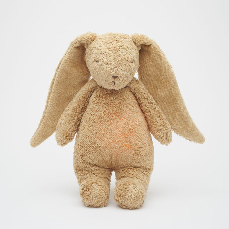 Moonie 2.0 - Cappuccino The Organic Humming Bunny with Lamp