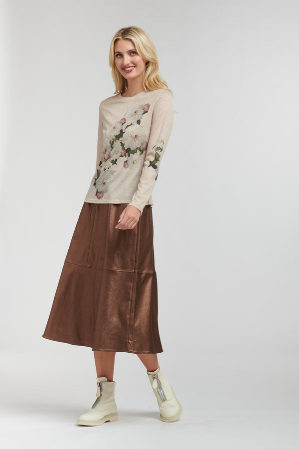 Shine Your Way Skirt - Copper
