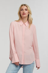 Crepe Hustler Shirt - Bellini Pink