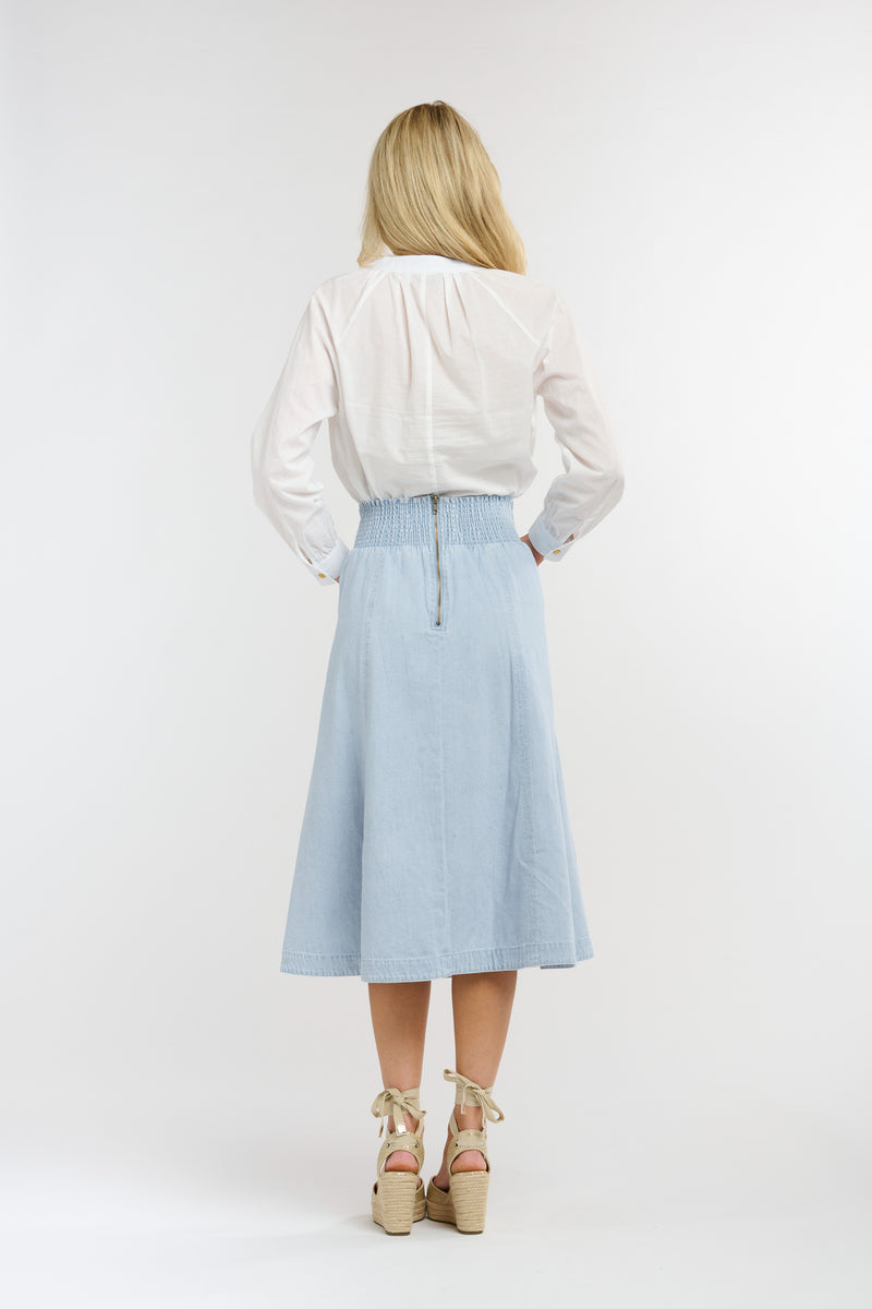 Dakota Denim Skirt - Light Wash