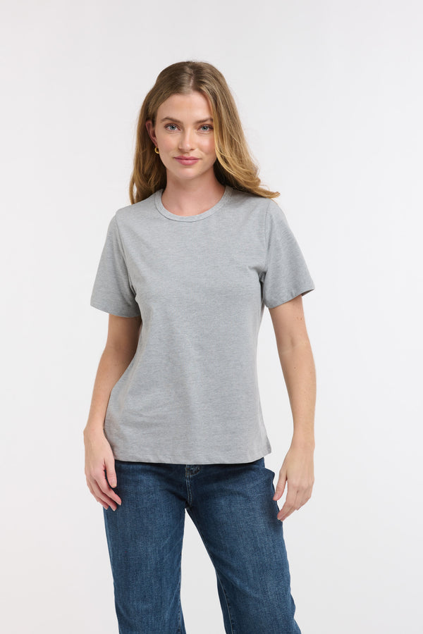 Crew Neck Tee - Grey