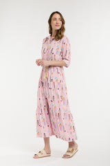 Ladies Who Lunch Dress - People Print Pink