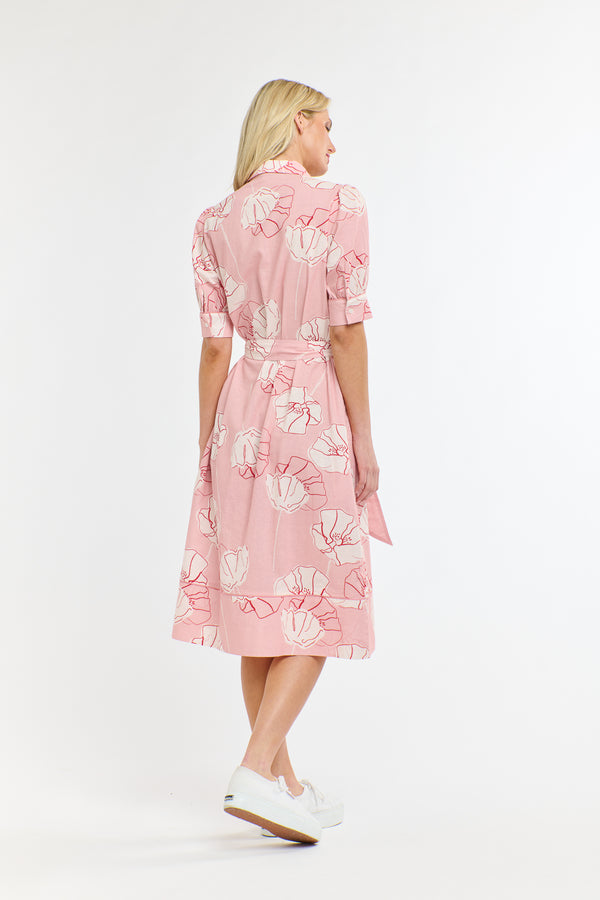 Freya Dress - Poppy Print