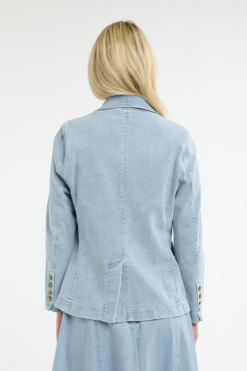 Denim Blazer - Ice Blue