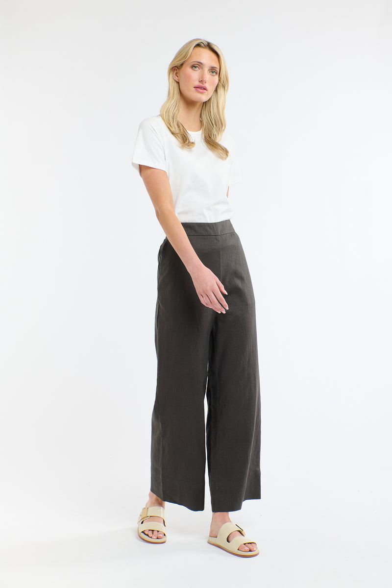 Paradise Linen Pant - Carob