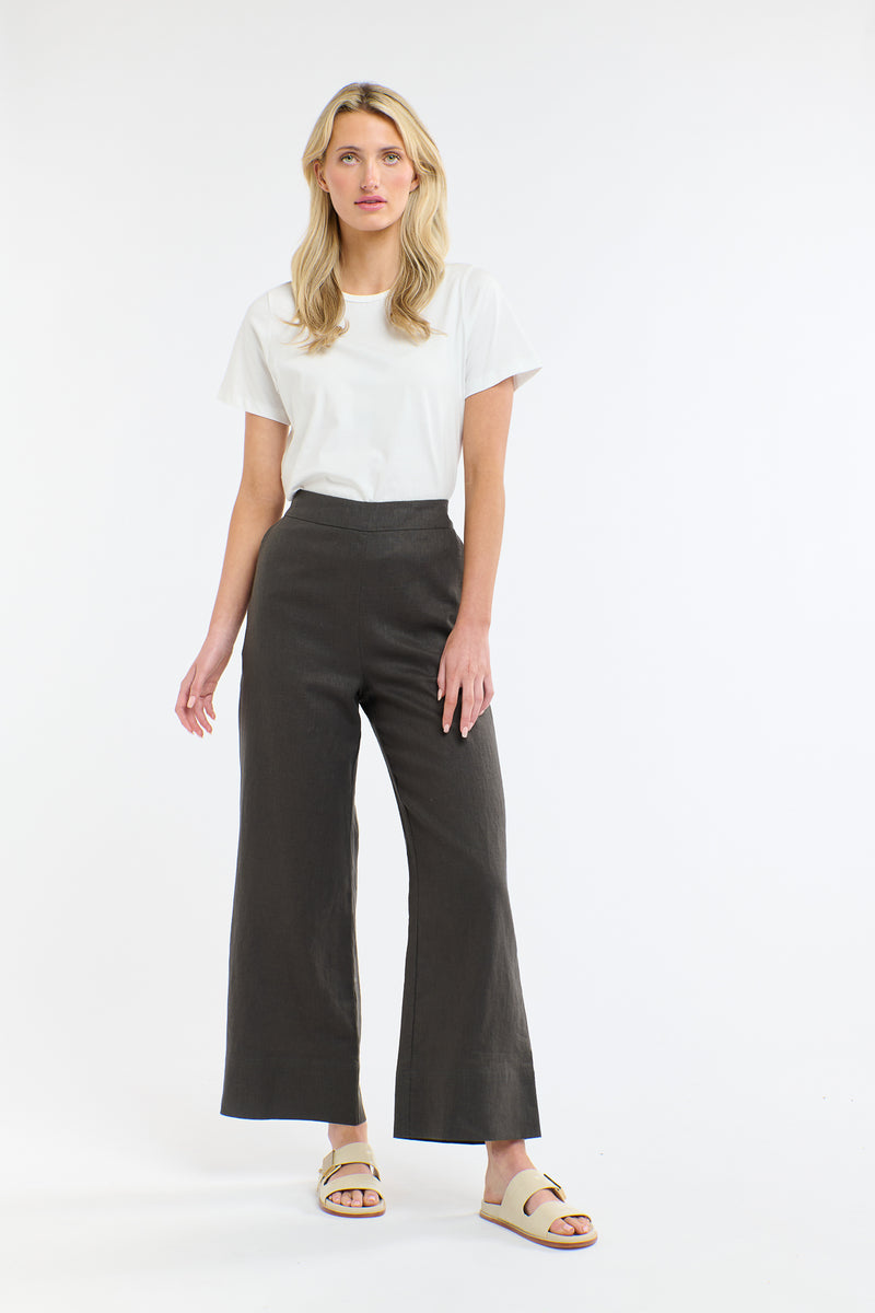 Paradise Linen Pant - Carob