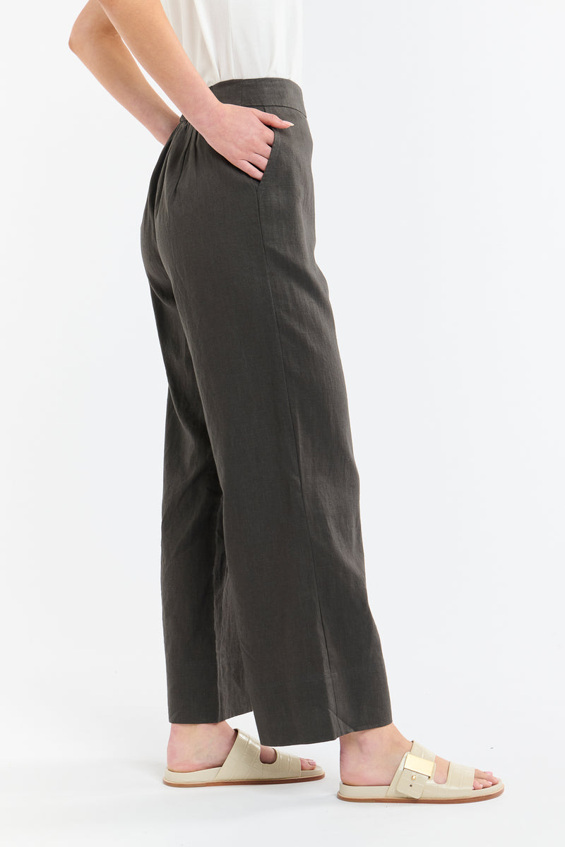 Paradise Linen Pant - Carob