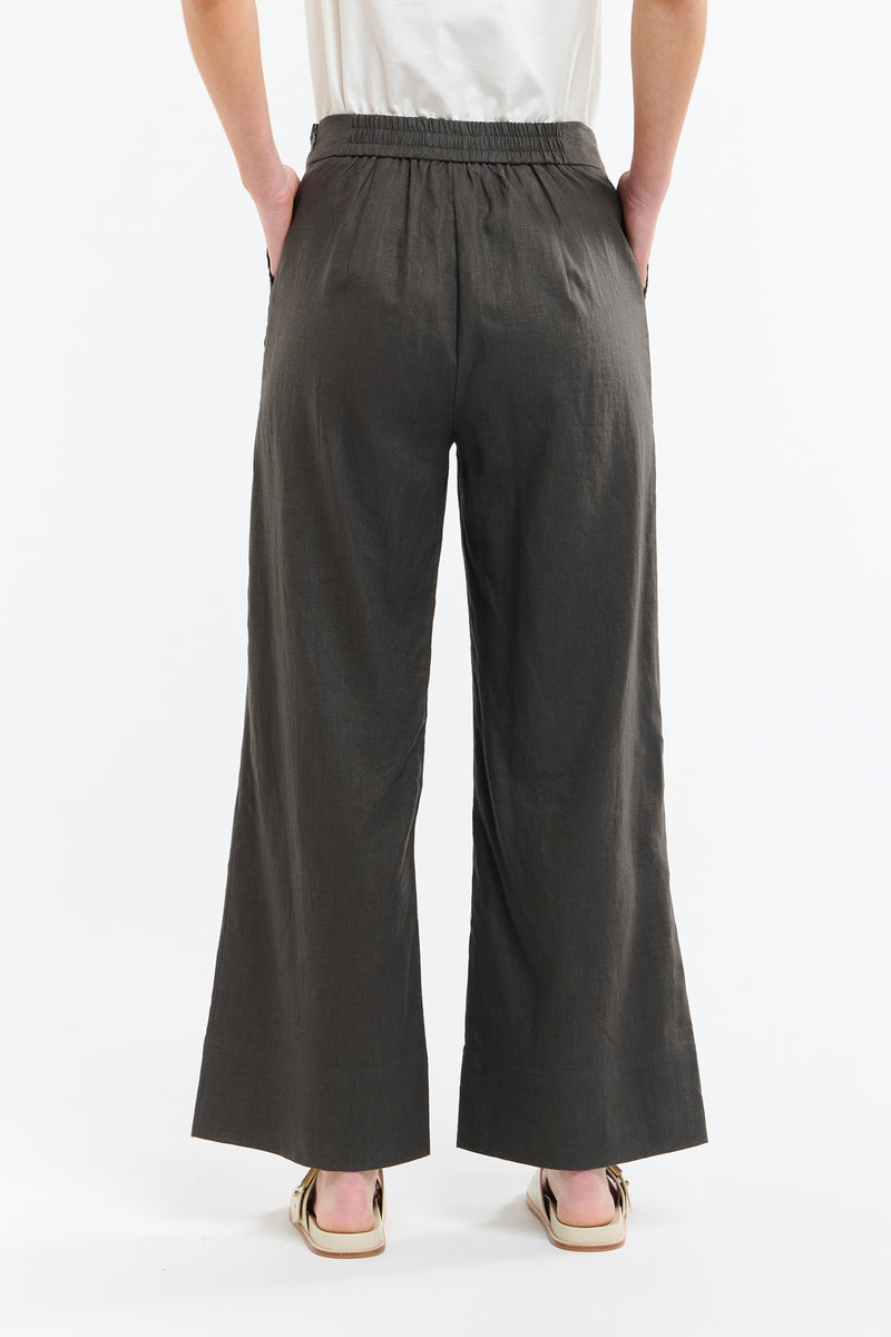 Paradise Linen Pant - Carob