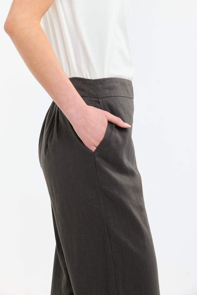 Paradise Linen Pant - Carob