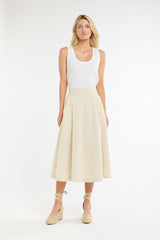 Dakota Denim Skirt - Natural