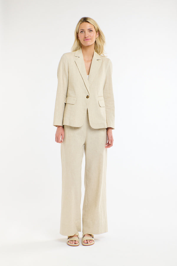 Portofino Linen Blazer - Natural