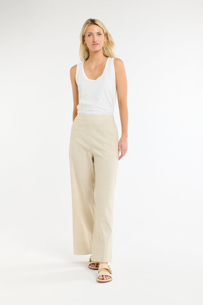 Paradise Linen Pant - Natural