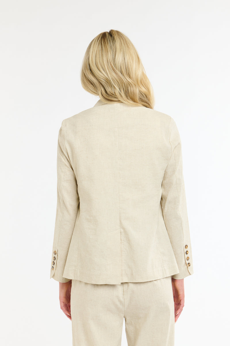 Portofino Linen Blazer - Natural